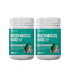 [그리니아] 그린머슬 6000 / 100% 뉴질랜드 초록입홍합 240 캡슐 2개