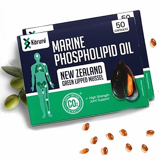 [코루레] 뉴질랜드 초록입 홍합 오일 50정 2개 뉴질랜드 그린홍합