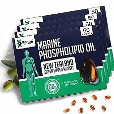 [코루레] 뉴질랜드 초록입 홍합 오일 50정 4개 관절에좋은영양제