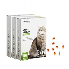 [펫아일랜드] ACTIVE MOBILITY 고양이/반려묘 면역&관절영양제 50정 3개