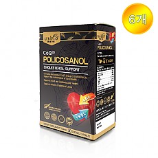 [유비바이오] COQ10 코큐텐 폴리코사놀 & 오메가3 30캡슐 6개